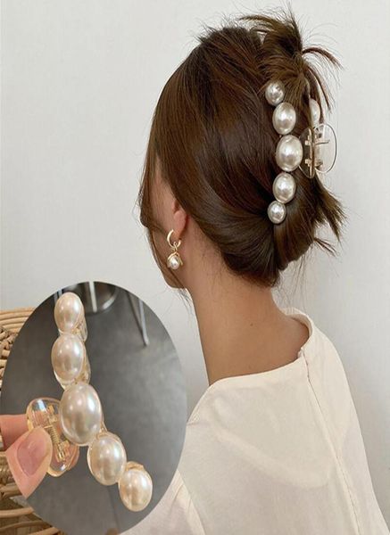 hyperbole pearls acrylic hair claw clips big size makeup styling barrettes for women ponytail clip3244058, Golden;silver
hyperbole pearls acrylic hair claw clips big size makeup styling barrettes for women ponytail clip3244058, Golden;silver