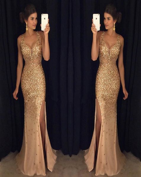 champagne luxury vneck mermaid evening dresses 2022 sleeveless formal dress open fork in dress9097701, Black;red
champagne luxury vneck mermaid evening dresses 2022 sleeveless formal dress open fork in dress9097701, Black;red