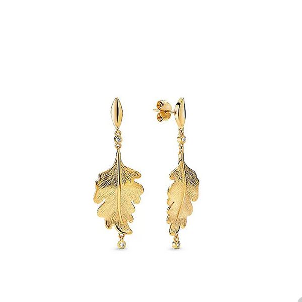 golden oak leaves dangle earrings for pandora 925 sterling silver wedding party jewelry designer earring set for women girls gold luxury ear
golden oak leaves dangle earrings for pandora 925 sterling silver wedding party jewelry designer earring set for women girls gold luxury ear