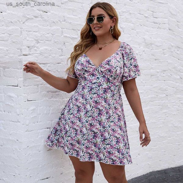 women's plus size wrap v neck floral summer mini dress short sleeve ruffle hem a line short dress boho floral dress l230522, Black;gray
women's plus size wrap v neck floral summer mini dress short sleeve ruffle hem a line short dress boho floral dress l230522, Black;gray