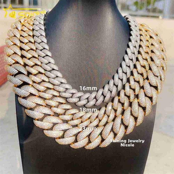 luxury heavy thick 23mm hip hop rapper 925 sterling silver cuban necklace gold plating iced cuban link chains
luxury heavy thick 23mm hip hop rapper 925 sterling silver cuban necklace gold plating iced cuban link chains