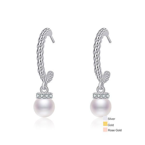 18k gold/rose gold/platinum plated silver pearl earrings cz diamond ear studs dangle earring jewelrly, Golden;silver
18k gold/rose gold/platinum plated silver pearl earrings cz diamond ear studs dangle earring jewelrly, Golden;silver