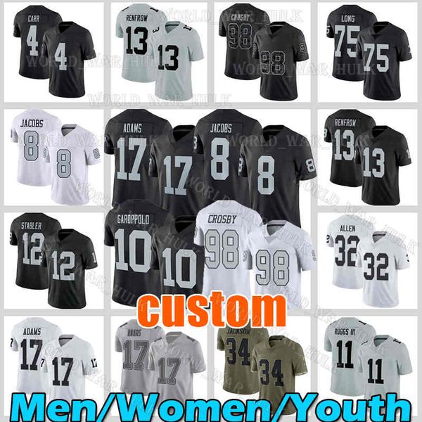 8 josh jacobs football jersey 17 davante adams maxx crosby jimmy garoppolo raiders hunter renfrow charles woodson howie long bo jackson tyre, Black;red
8 josh jacobs football jersey 17 davante adams maxx crosby jimmy garoppolo raiders hunter renfrow charles woodson howie long bo jackson tyre, Black;red
