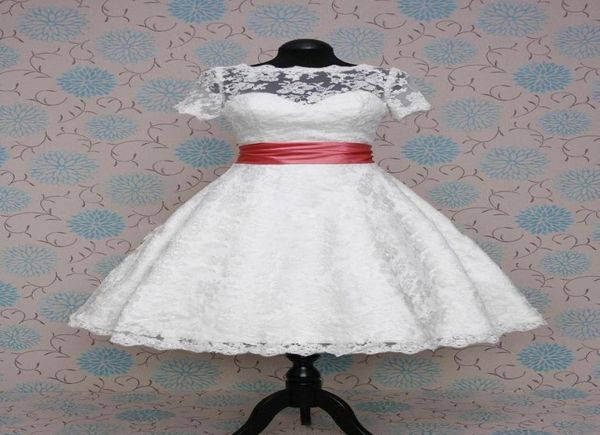 new princess lace a line bridal gowns with short sleeves w1416 wedding gowns tea length detachable sash real image fashion sheer m1217153, White
new princess lace a line bridal gowns with short sleeves w1416 wedding gowns tea length detachable sash real image fashion sheer m1217153, White
