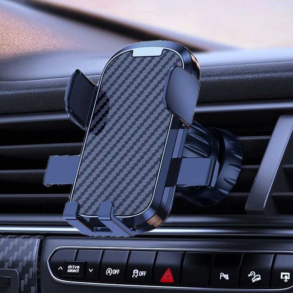 Image of Cell Phone Mounts Holders Universal Phone Holder In Car Mobile Mount Stand Air Clip Car Phone Holder for Cellphone Support R230605