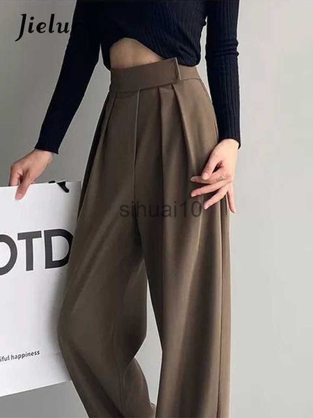 women's pants capris jielur brown wide leg women classic suit pants vintage palazzo office elegant casual black trousers female high wa, Black;white
women's pants capris jielur brown wide leg women classic suit pants vintage palazzo office elegant casual black trousers female high wa, Black;white