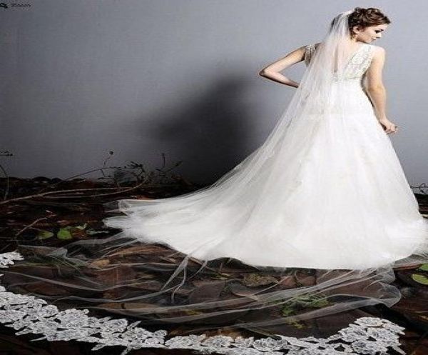 2019 stunning lace edge cathedral length long bridal veils 1 layer tulle wedding veils bridal accessories in stock9104087, Black
2019 stunning lace edge cathedral length long bridal veils 1 layer tulle wedding veils bridal accessories in stock9104087, Black