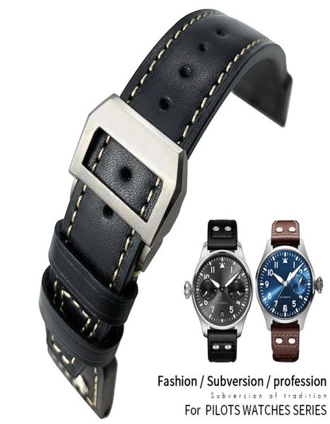 genuine leather watchband for iwc pilot watches spitfire le petit prince big pilot watch edition herit mark18 antoine 21 22mm 3681313, Black;brown
genuine leather watchband for iwc pilot watches spitfire le petit prince big pilot watch edition herit mark18 antoine 21 22mm 3681313, Black;brown