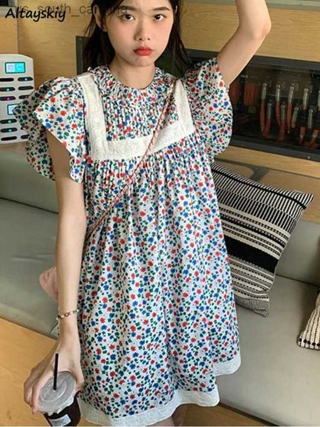 floral mini dresses women prairie chic sweet summer loose vacation beach style flying sleeve young girls ins vintage vestidos l230522, Black;gray
floral mini dresses women prairie chic sweet summer loose vacation beach style flying sleeve young girls ins vintage vestidos l230522, Black;gray