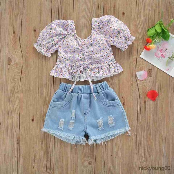 clothing sets 1-7yrs off shoulder clothes for children girls floral blouse ripped shorts 2pcs summer outfits, White
clothing sets 1-7yrs off shoulder clothes for children girls floral blouse ripped shorts 2pcs summer outfits, White