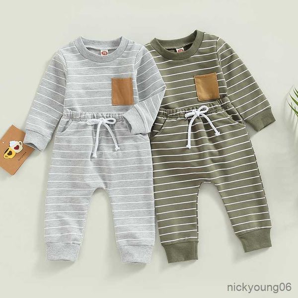 clothing sets newborn baby boys 0-3y striped print pocket long sleeve t-shirts and elastic waist drawstring pants sportwear, White
clothing sets newborn baby boys 0-3y striped print pocket long sleeve t-shirts and elastic waist drawstring pants sportwear, White