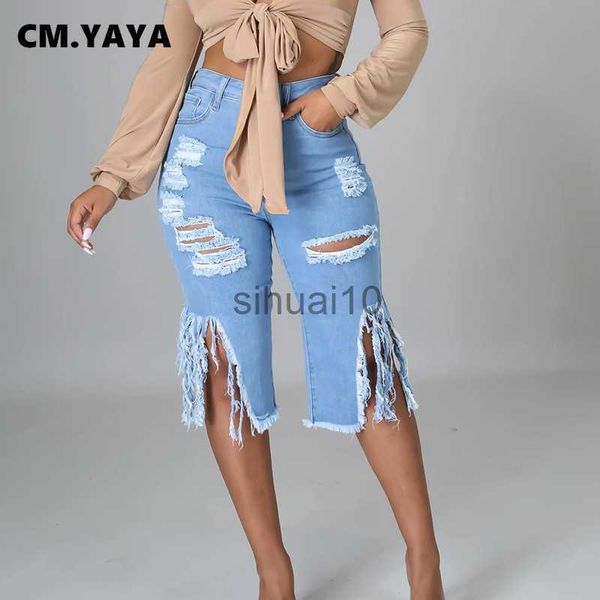 women's jeans cm.yaya women jeans hole ripped tassle low waist elastic flare knee length denim pants fashion high street trousers 2021, Blue
women's jeans cm.yaya women jeans hole ripped tassle low waist elastic flare knee length denim pants fashion high street trousers 2021, Blue