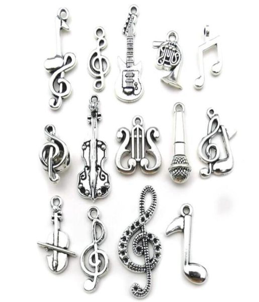 100pcs mixed charms musical guitar note piano french horn saxophone antique silver pendant for making cute earrings pendants neckl4979186, Bronze;silver
100pcs mixed charms musical guitar note piano french horn saxophone antique silver pendant for making cute earrings pendants neckl4979186, Bronze;silver