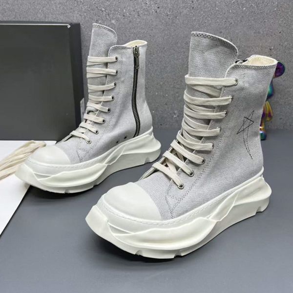platform women canvas boots thick bottom men ankle boots gray color shoes p25d50, Black
platform women canvas boots thick bottom men ankle boots gray color shoes p25d50, Black