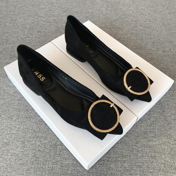 pointy flat shoes 2023 spring new shallow square single shoes metal buckle design comfortable suede joker womens shoes for work, Black
pointy flat shoes 2023 spring new shallow square single shoes metal buckle design comfortable suede joker womens shoes for work, Black
