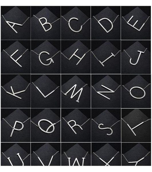 women fashion sideways personalized az letter name initial gold silver plated stainless steel necklace pendant f wmtups homes20075707244
women fashion sideways personalized az letter name initial gold silver plated stainless steel necklace pendant f wmtups homes20075707244