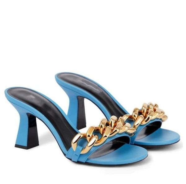 plus size 35-43 gold chains chunky heel lady slippers leather 2023 summer women's sandals shoes, Black
plus size 35-43 gold chains chunky heel lady slippers leather 2023 summer women's sandals shoes, Black