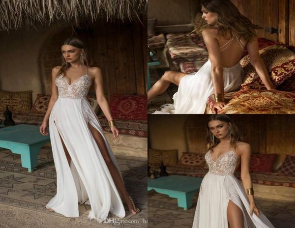 2019 asaf dadush bohemian wedding dresses chiffon lace applique bead beach bridal gowns custom a line backless side split wed7635138, White
2019 asaf dadush bohemian wedding dresses chiffon lace applique bead beach bridal gowns custom a line backless side split wed7635138, White
