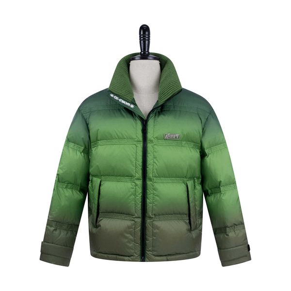 and american european style turndown collar gradient green thickened warm windproof zipper men's down jacket for winter drh, Black
and american european style turndown collar gradient green thickened warm windproof zipper men's down jacket for winter drh, Black