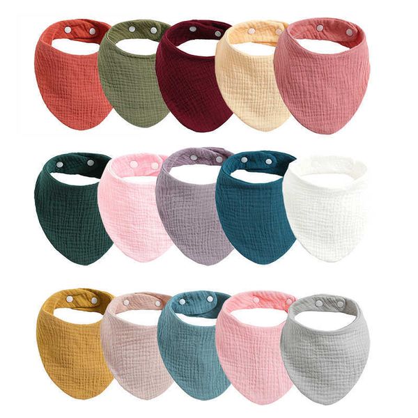 bibs cloths baby plain cotton newborn solid color snap closure soft triangle saliva towel burp fabric down bib g220605
bibs cloths baby plain cotton newborn solid color snap closure soft triangle saliva towel burp fabric down bib g220605