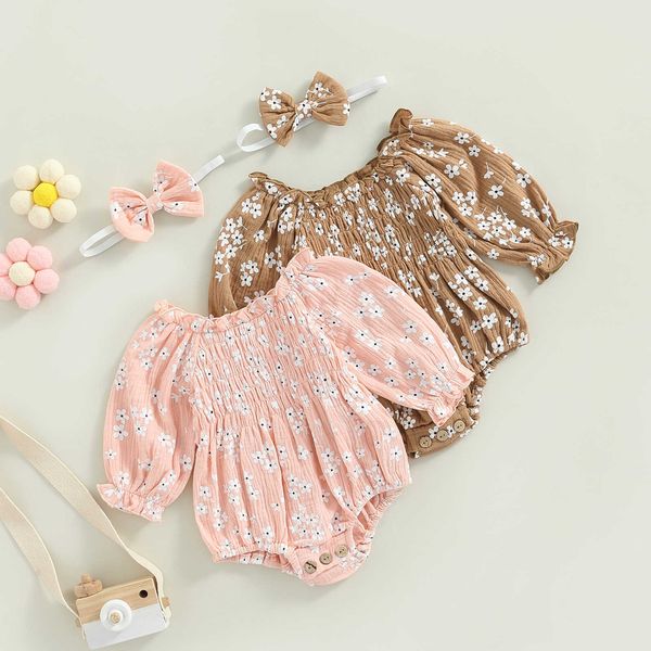 jumpsuits baby jumpsuit+headband toddlers newborns girls floral prints long sleeved jumpsuit for casual wear g220606, Blue
jumpsuits baby jumpsuit+headband toddlers newborns girls floral prints long sleeved jumpsuit for casual wear g220606, Blue