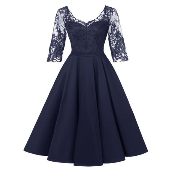 elegant ladies dresses lace stitching midsleeved bridesmaid group dress wedding banquet dress dance performance costume6696889, Blue;red
elegant ladies dresses lace stitching midsleeved bridesmaid group dress wedding banquet dress dance performance costume6696889, Blue;red