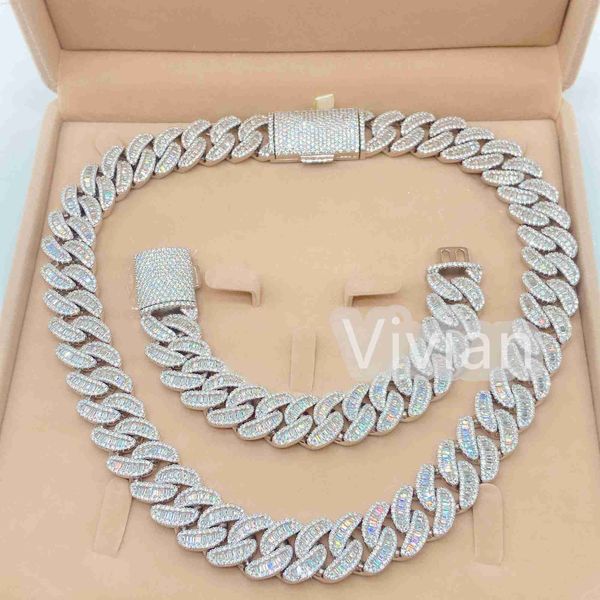 hip hop jewelry baguette diamond miami cuban chain vvs moissanite fashion 925 sterling silver necklace
hip hop jewelry baguette diamond miami cuban chain vvs moissanite fashion 925 sterling silver necklace