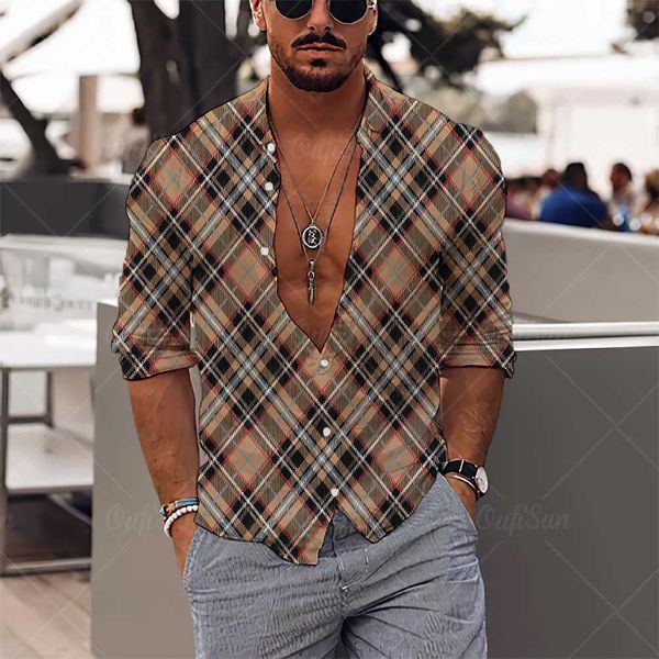 new flexible long sleeved shirt classic plaid shirt loose oversized men's shirt, White;black
new flexible long sleeved shirt classic plaid shirt loose oversized men's shirt, White;black