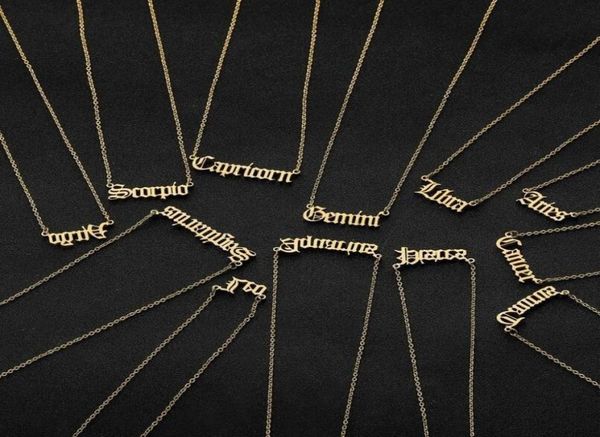 personalized letter zodiac necklace constellation necklaces custom stainless steel old english necklace birthday jewelry gifts6569003, Silver
personalized letter zodiac necklace constellation necklaces custom stainless steel old english necklace birthday jewelry gifts6569003, Silver