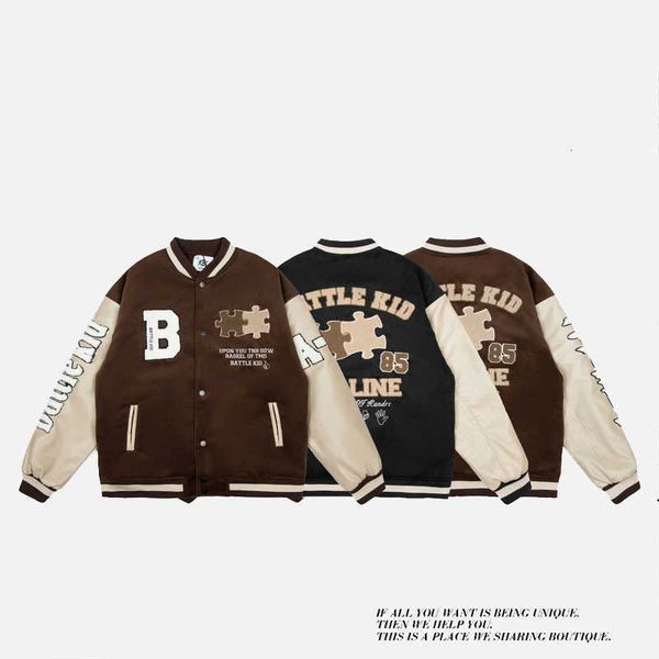 baseball jacket color contrast stitching loose china-chic men's and women's hip-hop style puzzle letter towel embroidered coat a9x, White;black
baseball jacket color contrast stitching loose china-chic men's and women's hip-hop style puzzle letter towel embroidered coat a9x, White;black