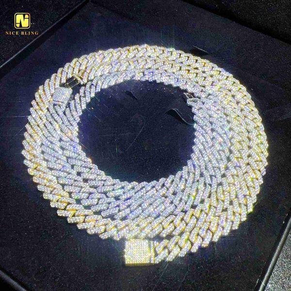 10mm cuban chains iced out zircon jewelry 18k gold plated hip hop fashion necklaces cuban link chains, Silver
10mm cuban chains iced out zircon jewelry 18k gold plated hip hop fashion necklaces cuban link chains, Silver