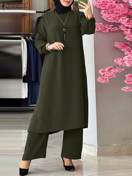 dress zanzea vintage women muslim matching sets summer dubai turkey abaya hijab pants sets 2pcs casual loose islamic clothing ramadan, White
dress zanzea vintage women muslim matching sets summer dubai turkey abaya hijab pants sets 2pcs casual loose islamic clothing ramadan, White