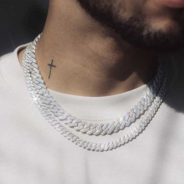 rts hip hop chain 8mm 10mm 12mm 14mm iced out moissanite diamond necklace 925 solid silver cuban link chain for men
rts hip hop chain 8mm 10mm 12mm 14mm iced out moissanite diamond necklace 925 solid silver cuban link chain for men