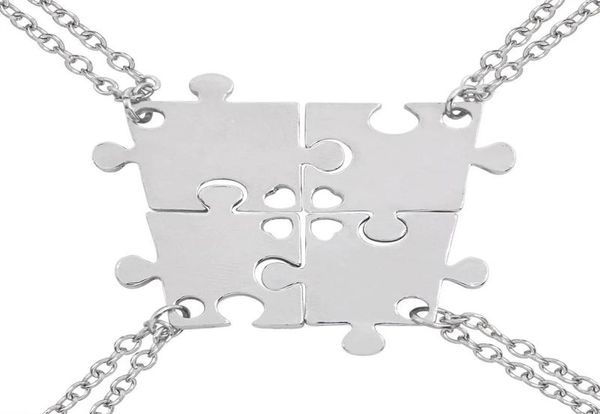 pendant necklaces 4 piece set of good friends series hollow love puzzle geometric necklace friendship bff jewelry selection4199566, Silver
pendant necklaces 4 piece set of good friends series hollow love puzzle geometric necklace friendship bff jewelry selection4199566, Silver