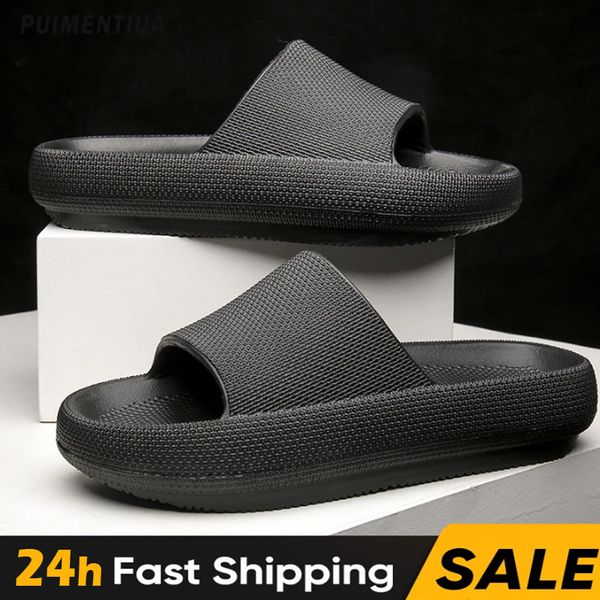 new men thick bottom slippers platform bathroom slides non slip trend designer shoes ladies female mule shoes flip flops sandals, Black
new men thick bottom slippers platform bathroom slides non slip trend designer shoes ladies female mule shoes flip flops sandals, Black