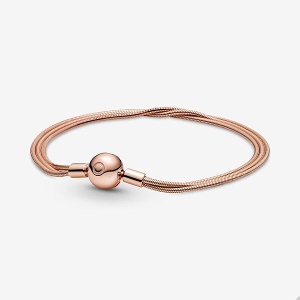 18k rose gold beads bracelet for pandora moments multi snake chain bracelets designer jewelry for women girls girlfriend gift wedding bracel, Golden;silver
18k rose gold beads bracelet for pandora moments multi snake chain bracelets designer jewelry for women girls girlfriend gift wedding bracel, Golden;silver