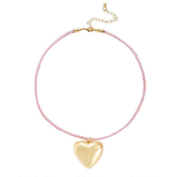 pendant necklaces love peach necklace, female cross border fashion original design, large glossy 3d love rope neckchain, Silver
pendant necklaces love peach necklace, female cross border fashion original design, large glossy 3d love rope neckchain, Silver