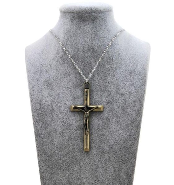 original new retro cross jesus choker necklace women vintage silver inri crucifix prayer chain necklace men christian male jewelry7765296
original new retro cross jesus choker necklace women vintage silver inri crucifix prayer chain necklace men christian male jewelry7765296