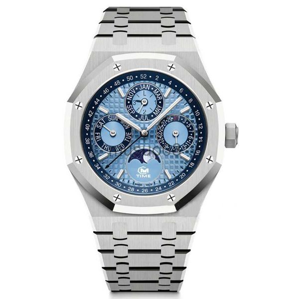 other watches men watches design made official stytle luxury watch perpetual calendar all dials working 316l stainless steel sapphire waterp, Slivery;black
other watches men watches design made official stytle luxury watch perpetual calendar all dials working 316l stainless steel sapphire waterp, Slivery;black