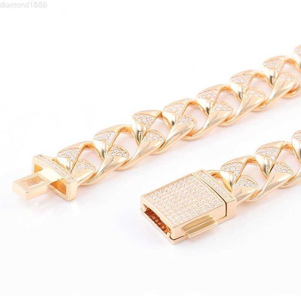 designer custom luxury jewelry cuban link chain gold plated 925 sterling silver men bracelets
designer custom luxury jewelry cuban link chain gold plated 925 sterling silver men bracelets