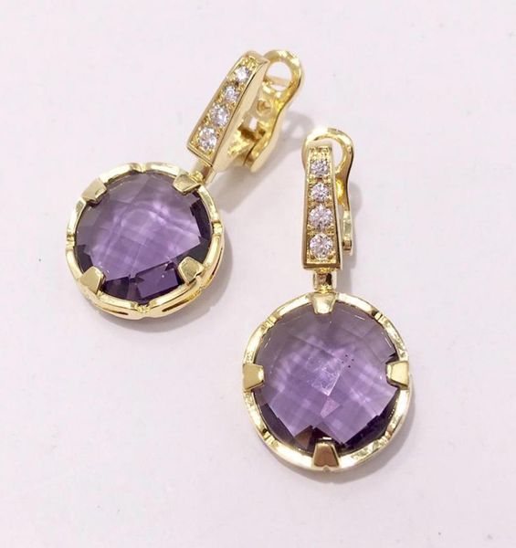 fashion accessories beautiful copperplated diamondstudded fourclaw purple gem ear clip earrings1092109, Silver
fashion accessories beautiful copperplated diamondstudded fourclaw purple gem ear clip earrings1092109, Silver
