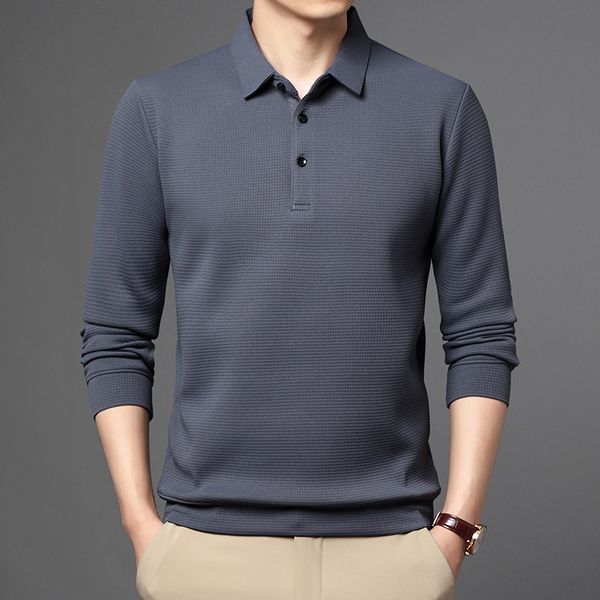 brand polo shirt men long sleeve business casual polo shirt mens clothes spring autumn solid male turn down collar, White;black
brand polo shirt men long sleeve business casual polo shirt mens clothes spring autumn solid male turn down collar, White;black