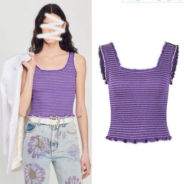 602 l 2023 summer sweaters women's pullover sweater purple striped crew neck sleeveless brand same style women's yl, White;black
602 l 2023 summer sweaters women's pullover sweater purple striped crew neck sleeveless brand same style women's yl, White;black