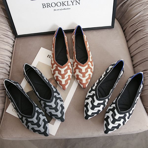 2023 new womens flat shoes fashionable and beautiful knitting breathable soft sole shallow casual shoes, Black
2023 new womens flat shoes fashionable and beautiful knitting breathable soft sole shallow casual shoes, Black