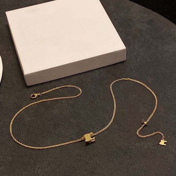 2023 luxury pattern designer jewelry necklace fashion celinity gold necklace for femininity exquisite famous ladies wedding party ac3e, Silver
2023 luxury pattern designer jewelry necklace fashion celinity gold necklace for femininity exquisite famous ladies wedding party ac3e, Silver