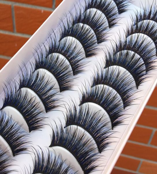 10 pairs blue black cross false eyelashes fashion party makeup tools eye lashes color curling thick exaggerated fake eyelashes4045186
10 pairs blue black cross false eyelashes fashion party makeup tools eye lashes color curling thick exaggerated fake eyelashes4045186