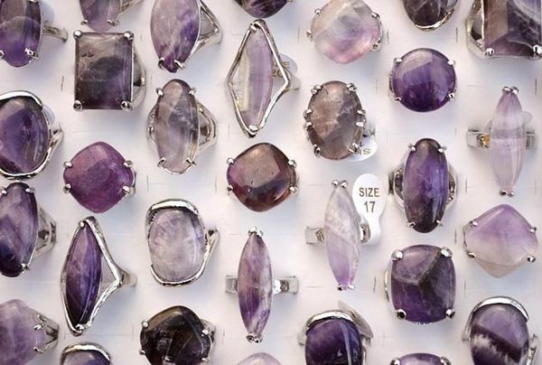 oversize mixed styles lots natural amethyst stones silver tone band rings fashion jewelry r02446757006, Golden;silver
oversize mixed styles lots natural amethyst stones silver tone band rings fashion jewelry r02446757006, Golden;silver