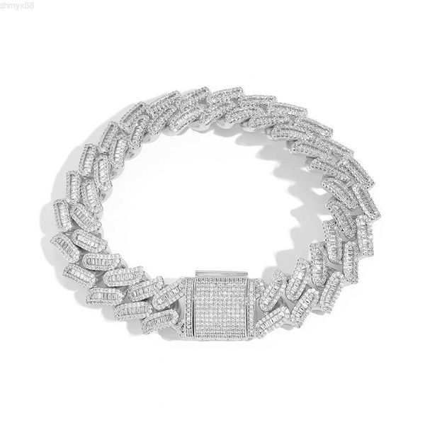 hip hop 15mm new style cuban link chain bracelet bling cz iced out diamond thorns bracelet, Silver
hip hop 15mm new style cuban link chain bracelet bling cz iced out diamond thorns bracelet, Silver