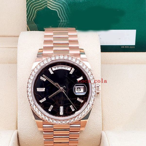 new 40mm eisenkiesel baguette diamond watch box papers watch movement 904l automatic mens bracelet waterproof men's watches, Slivery;brown
new 40mm eisenkiesel baguette diamond watch box papers watch movement 904l automatic mens bracelet waterproof men's watches, Slivery;brown