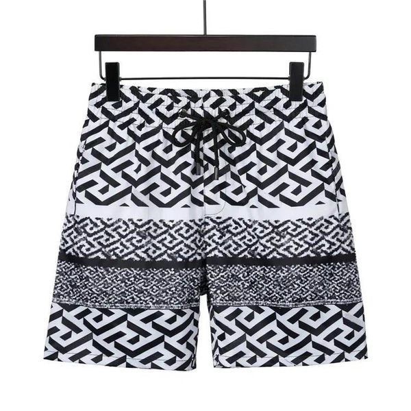 

mens plaid shorts beach pants designers board swim short gym mesh sportswear quick drying swimwear printing man s clothing asian size m-3xl, White;black